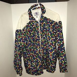 Oleg Cassini polka dot jacket